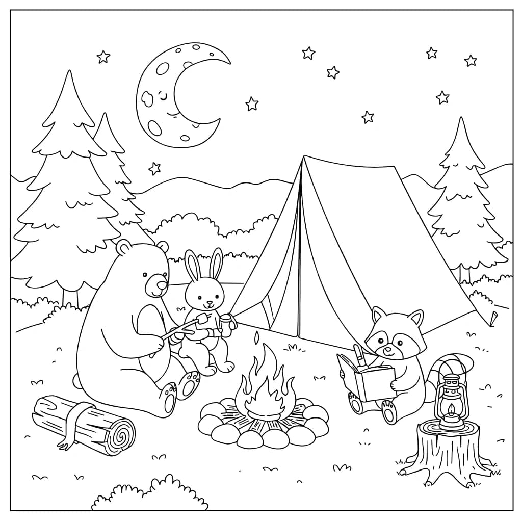 Desenhos de Cozy Friends para Imprimir e Colorir