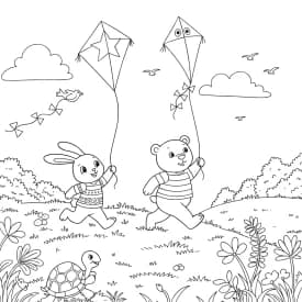 Desenhos de Cozy Friends para Imprimir e Colorir