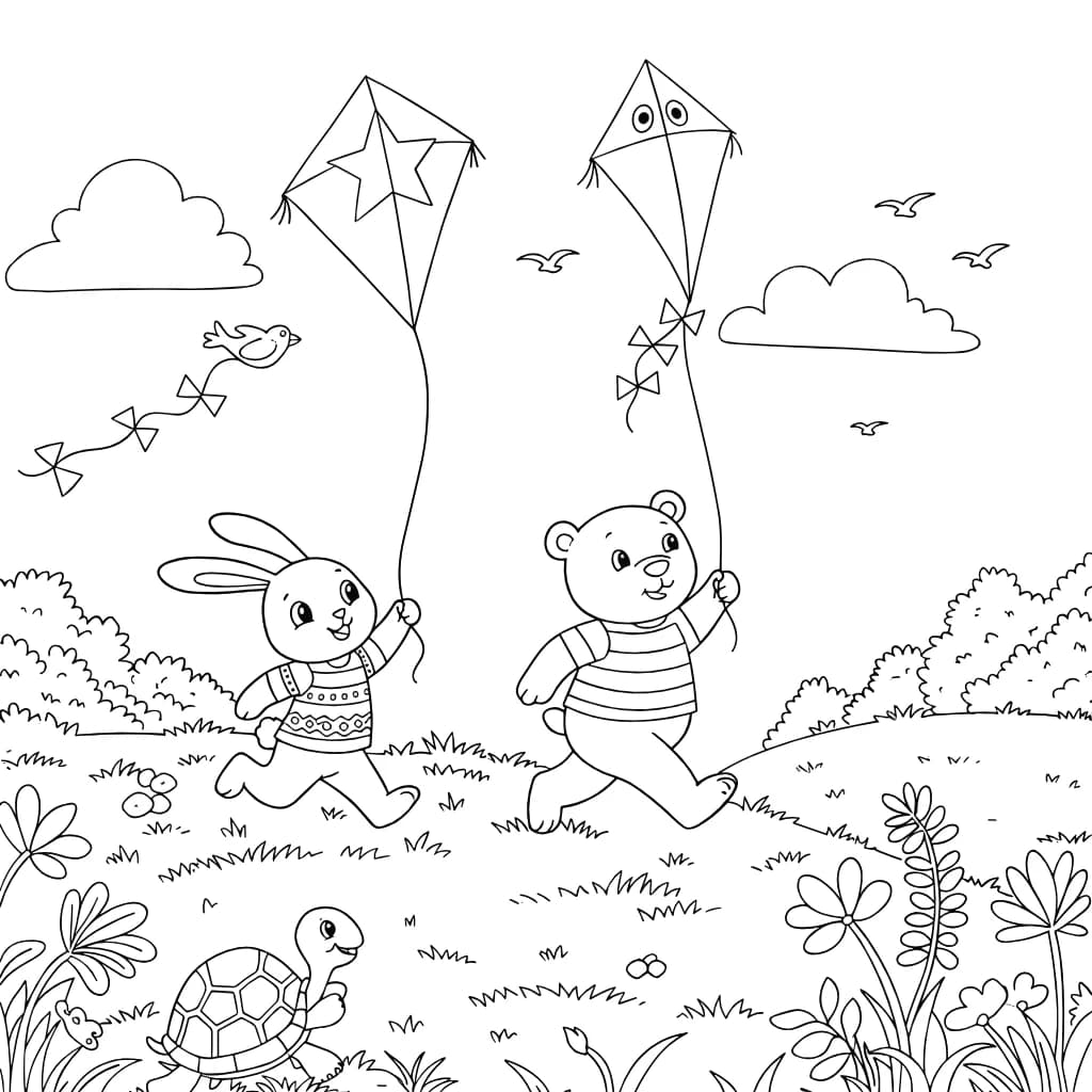 Desenhos de Cozy Friends para Imprimir e Colorir