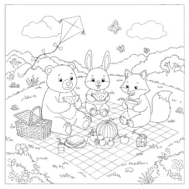 Desenhos de Cozy Friends para Imprimir e Colorir