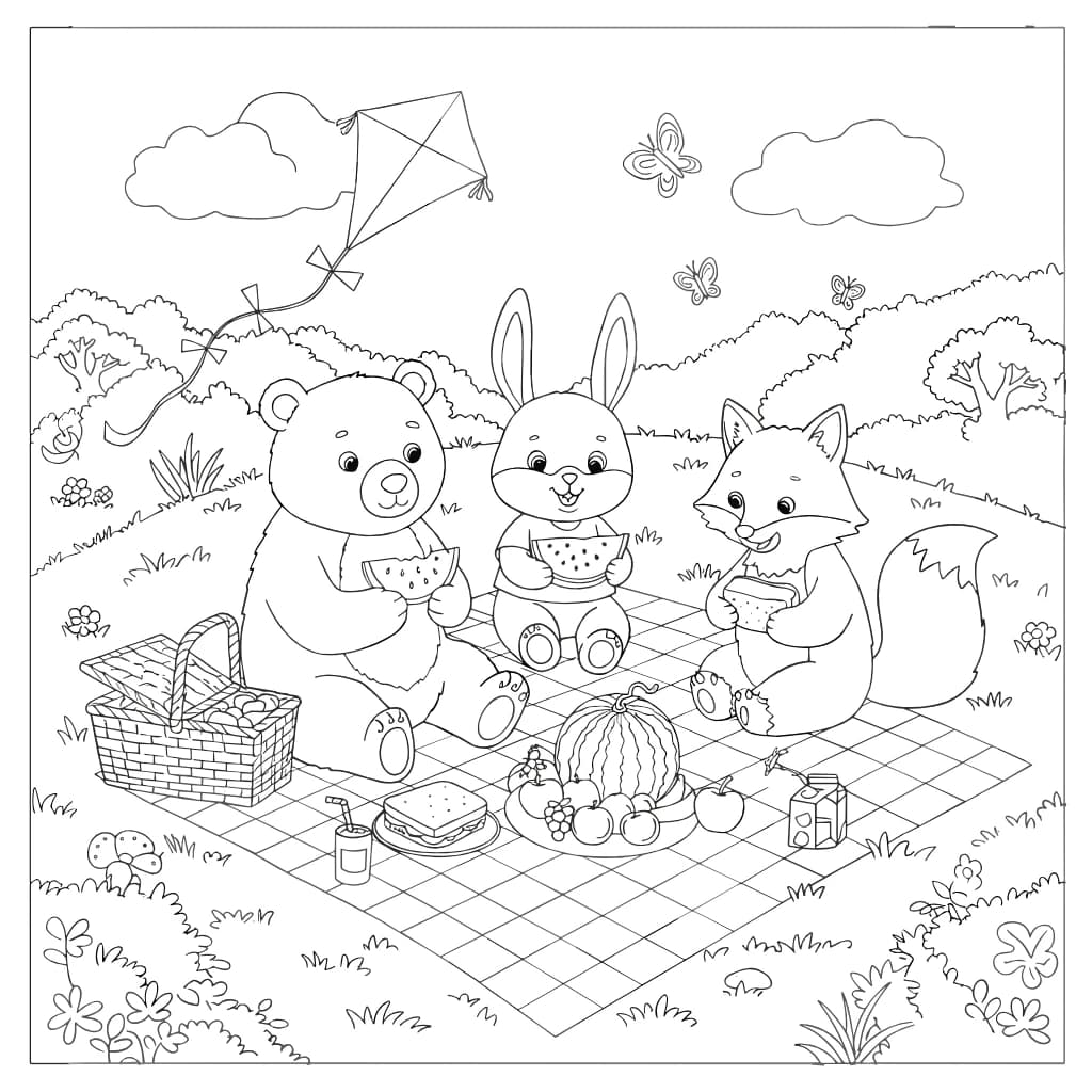 Desenhos de Cozy Friends para Imprimir e Colorir