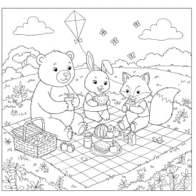 Desenhos de Cozy Friends para Imprimir e Colorir