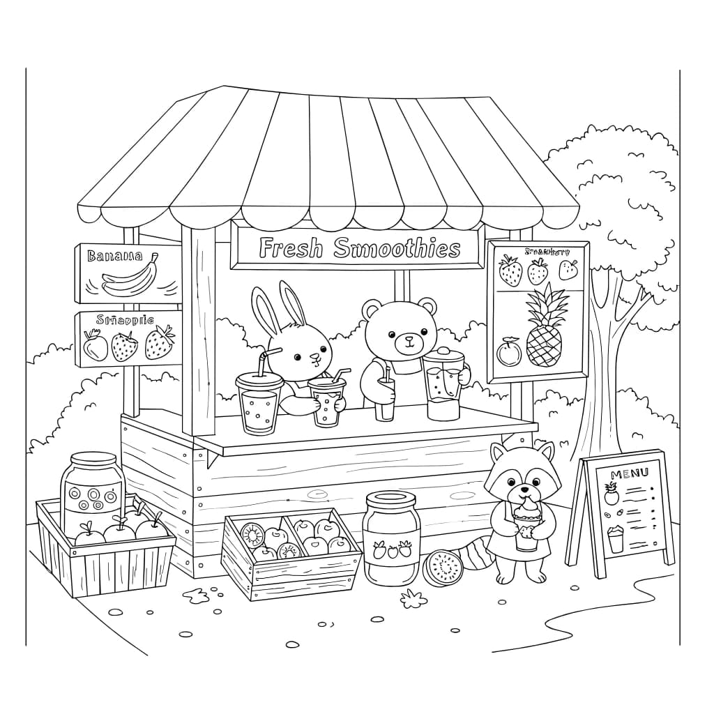 Desenhos de Cozy Friends para Imprimir e Colorir