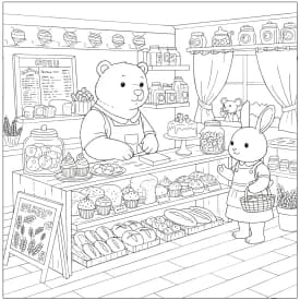 Desenhos de Cozy Friends para Imprimir e Colorir