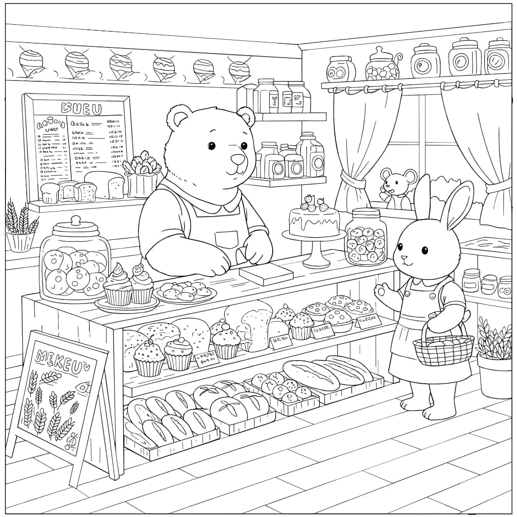 Desenhos de Cozy Friends para Imprimir e Colorir