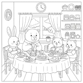 Desenhos de Cozy Friends para Imprimir e Colorir Desenhos de Cozy Friends para Imprimir e Colorir