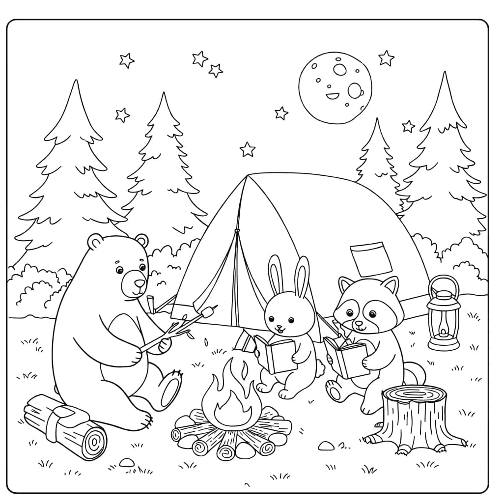 Desenhos de Cozy Friends para Imprimir e Colorir