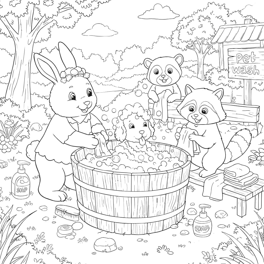 Desenhos de Cozy Friends para Imprimir e Colorir