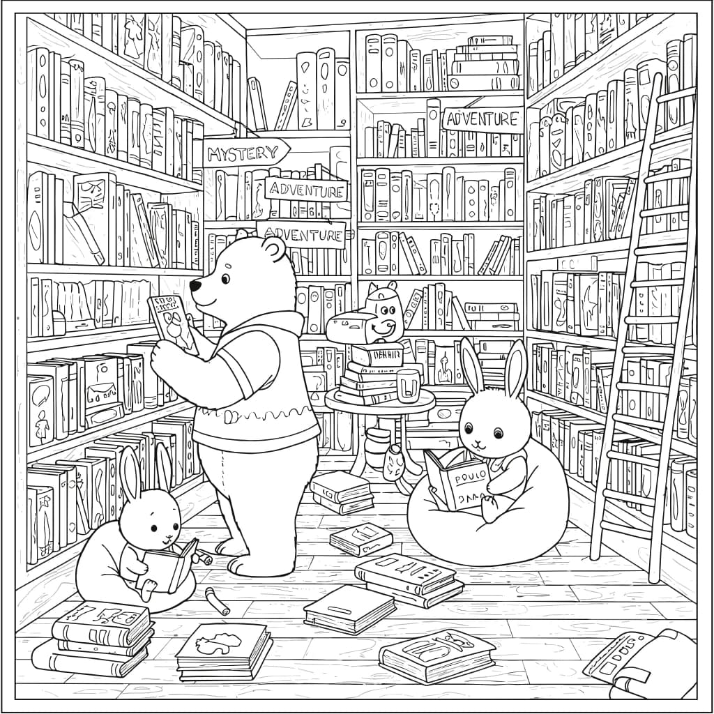 Desenhos de Cozy Friends para Imprimir e Colorir