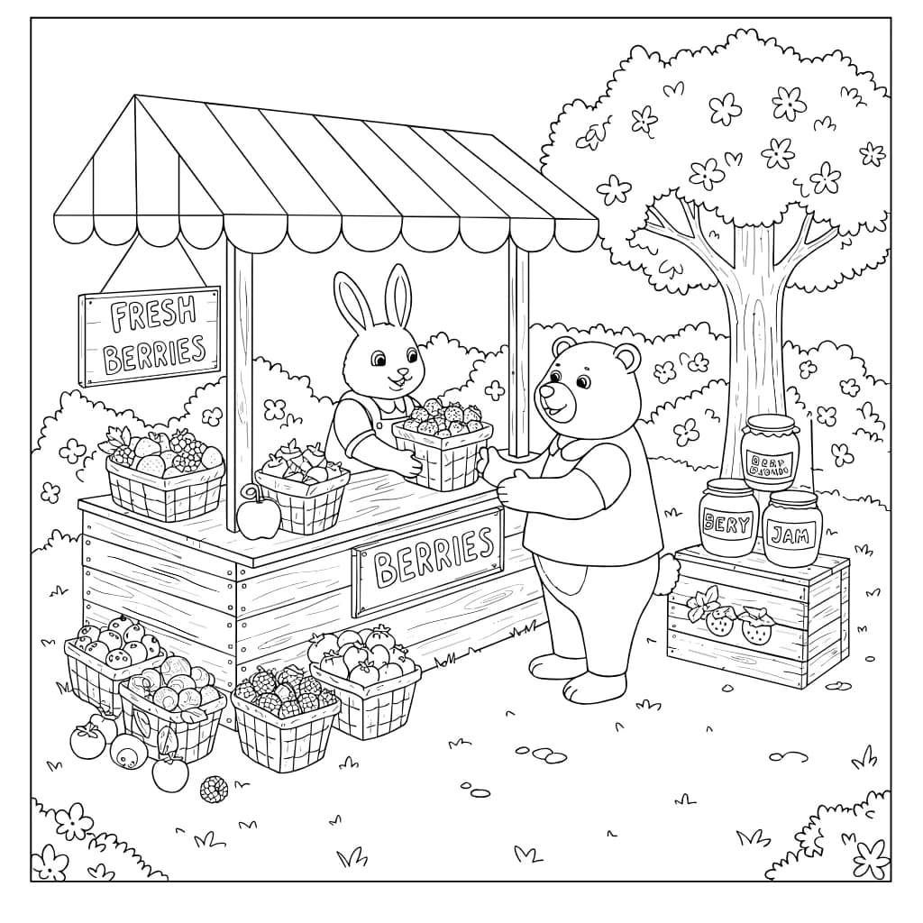 Desenhos de Cozy Friends para Imprimir e Colorir