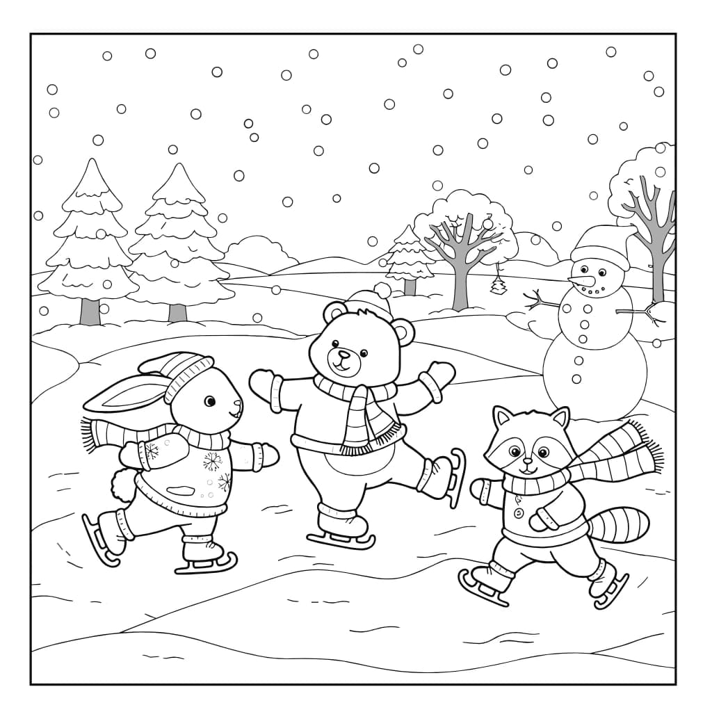 Desenhos de Cozy Friends para Imprimir e Colorir