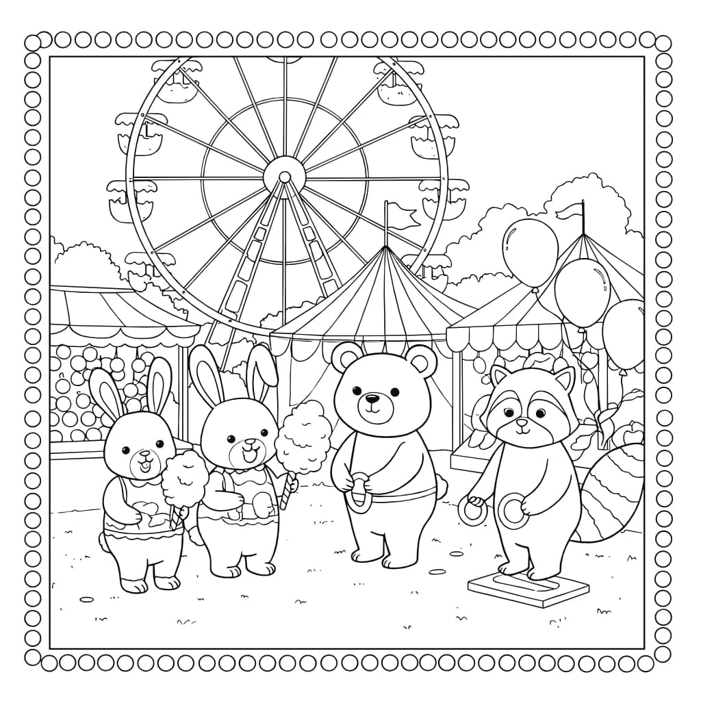 Desenhos de Cozy Friends para Imprimir e Colorir