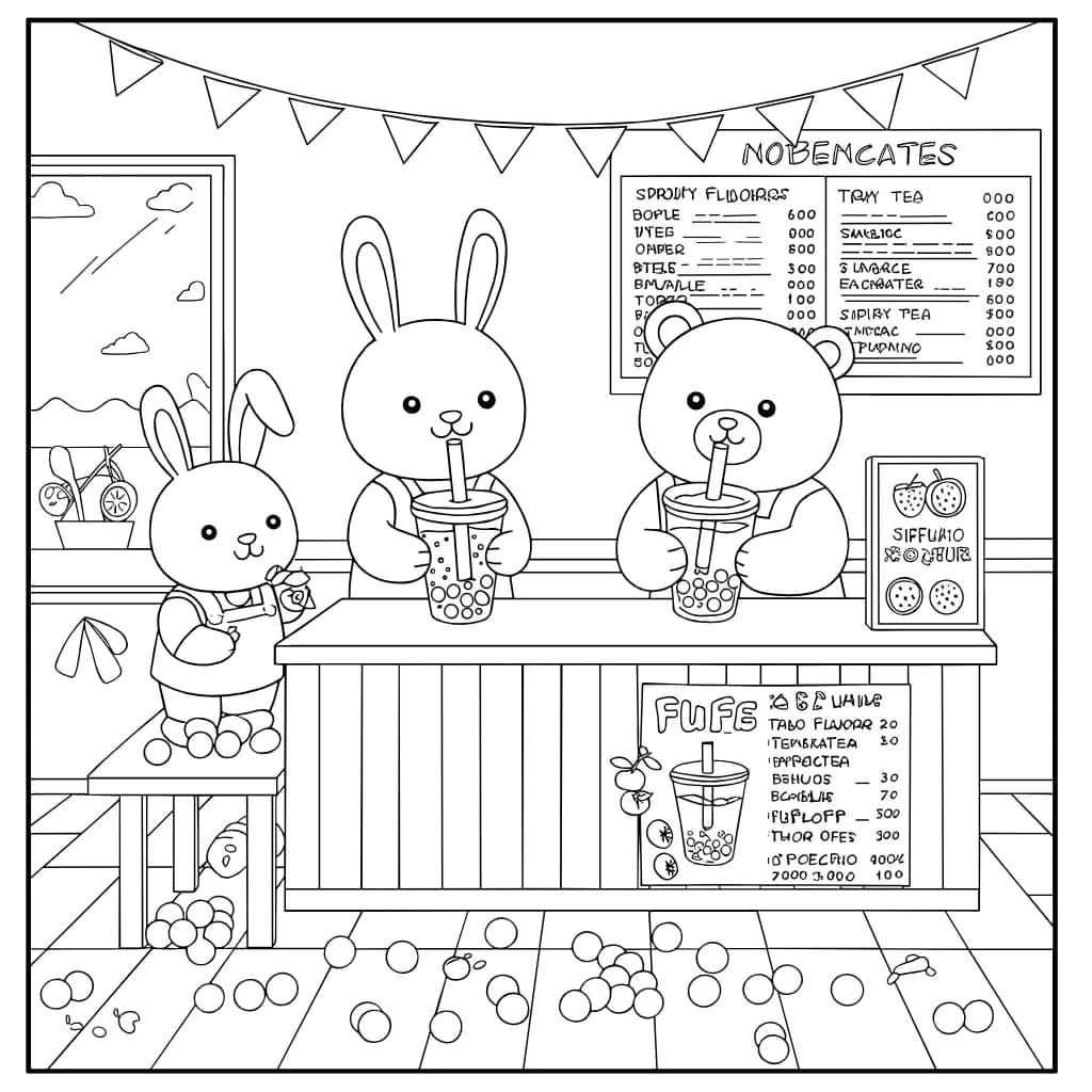 Desenhos de Cozy Friends para Imprimir e Colorir