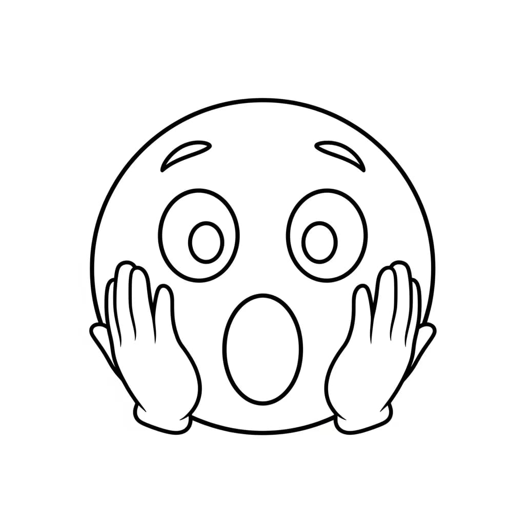 Desenhos de Emoji para Colorir