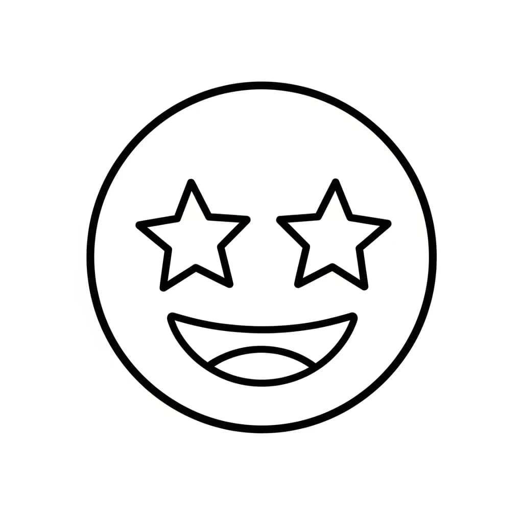 Desenhos de Emoji para Colorir