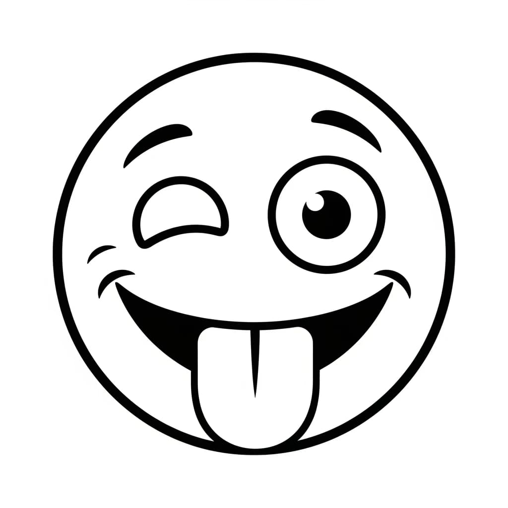 Desenhos de Emoji para Colorir