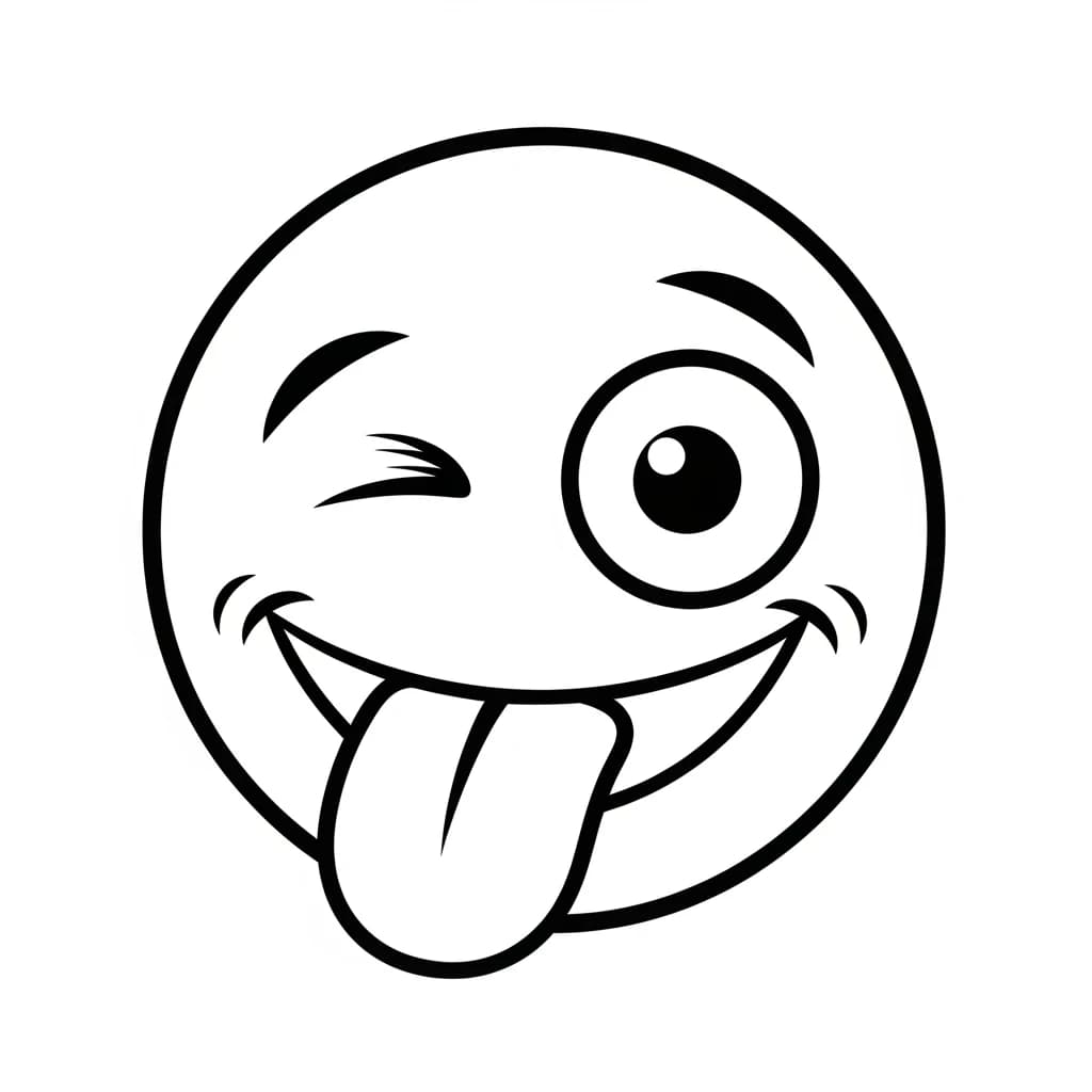 Desenhos de Emoji para Colorir