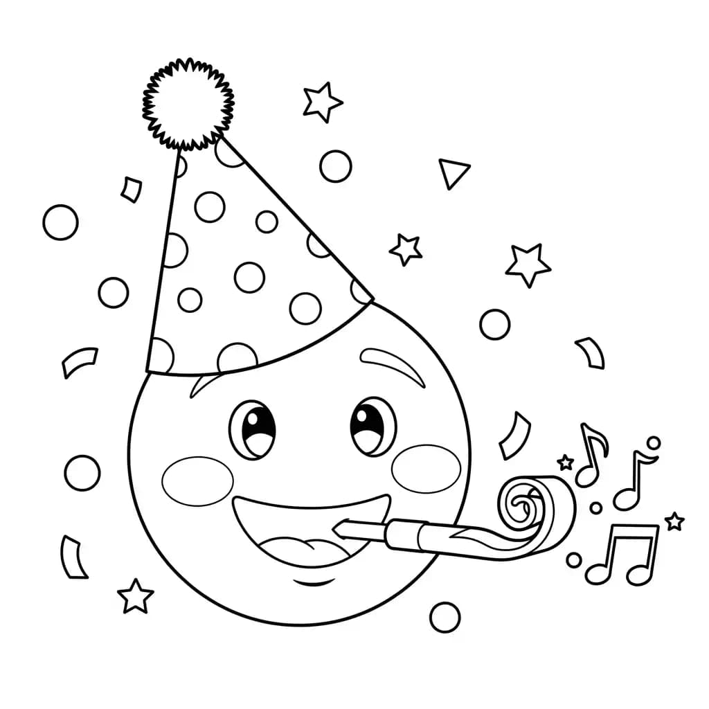 Desenhos de Emoji para Colorir