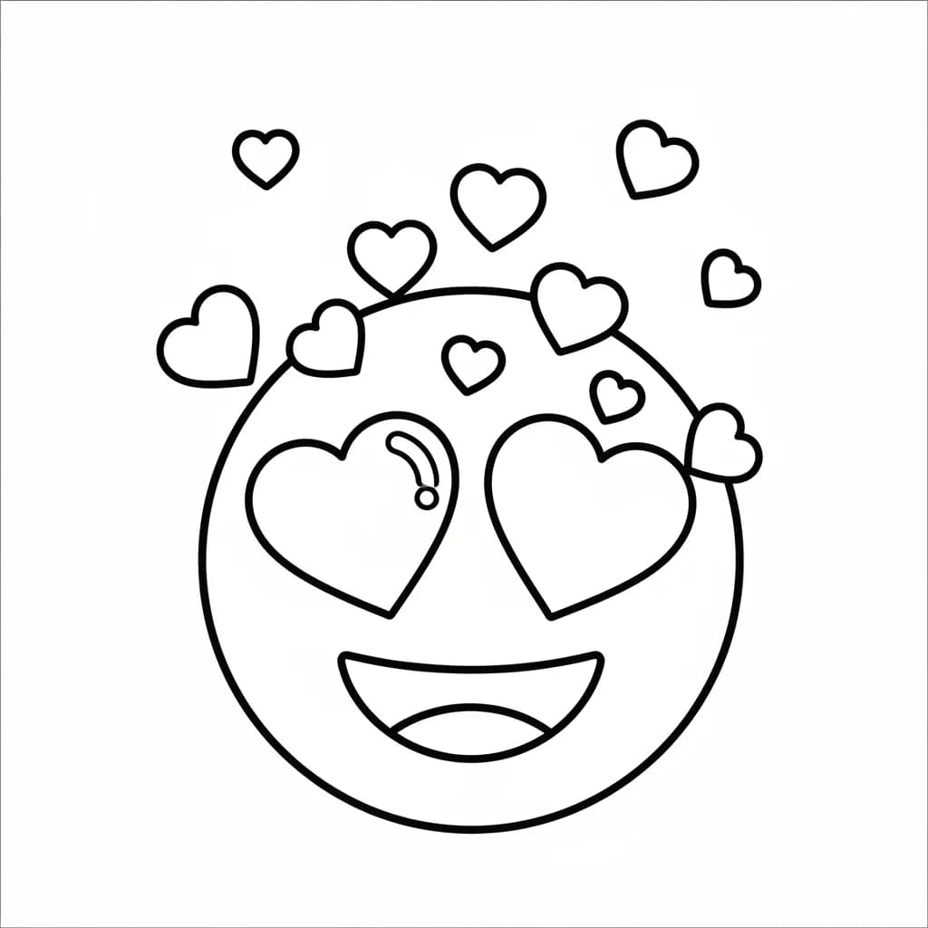 Desenhos de Emoji para Colorir