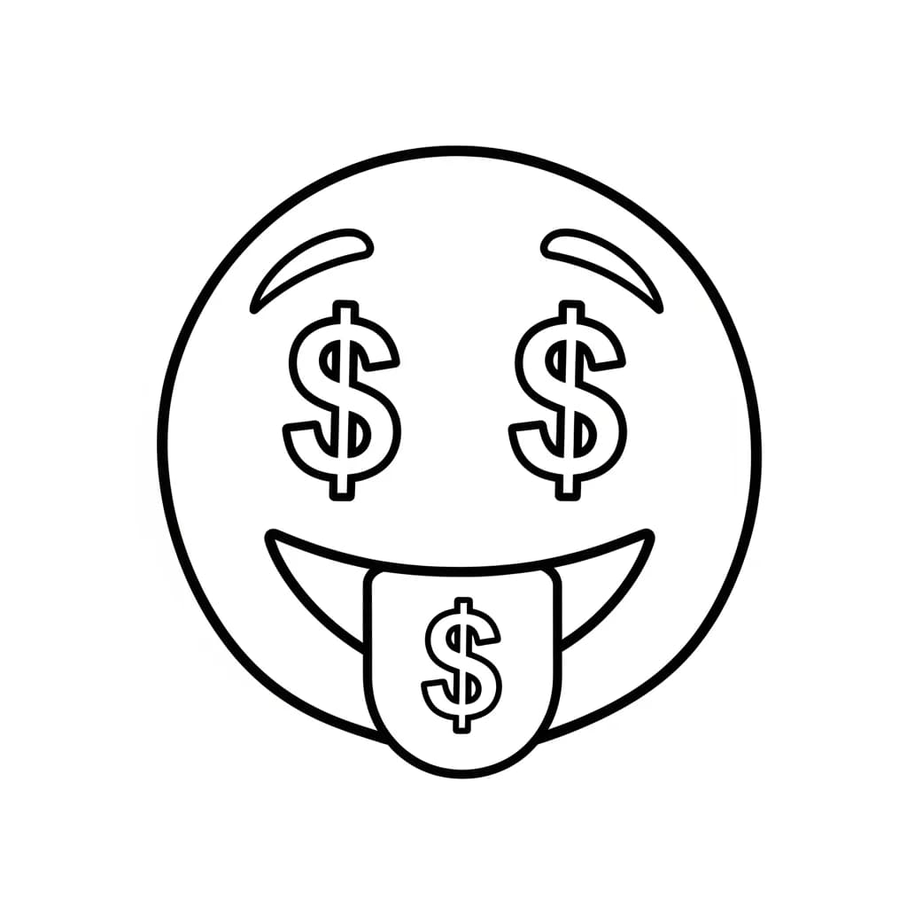 Desenhos de Emoji para Colorir