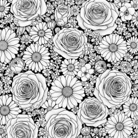 Desenhos de Flores para Colorir – Imprima e Divirta-se Desenhos de Flores para Colorir – Imprima e Divirta-se
