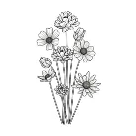 Desenhos de Flores para Colorir – Imprima e Divirta-se