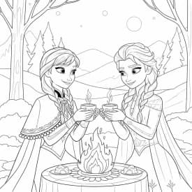 Desenhos da Frozen para Colorir e Imprimir Desenhos da Frozen para Colorir e Imprimir