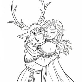 Desenhos da Frozen para Colorir e Imprimir Desenhos da Frozen para Colorir e Imprimir