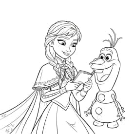 Desenhos da Frozen para Colorir e Imprimir Desenhos da Frozen para Colorir e Imprimir