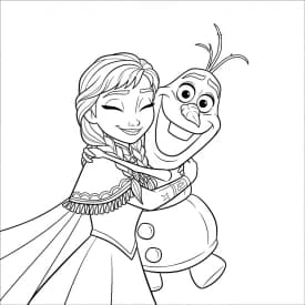 Desenhos da Frozen para Colorir e Imprimir Desenhos da Frozen para Colorir e Imprimir