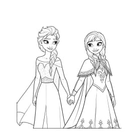 Desenhos da Frozen para Colorir e Imprimir