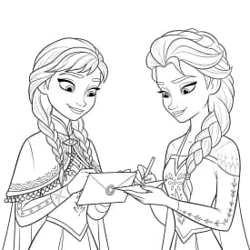 Desenhos da Frozen para Colorir e Imprimir