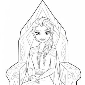 Desenhos da Frozen para Colorir e Imprimir