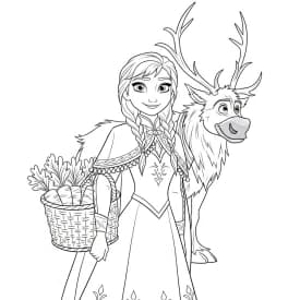 Desenhos da Frozen para Colorir e Imprimir