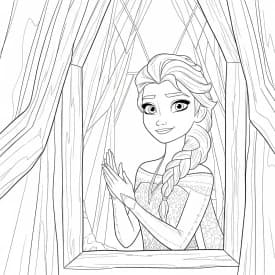 Desenhos da Frozen para Colorir e Imprimir