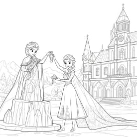 Desenhos da Frozen para Colorir e Imprimir