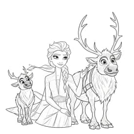 Desenhos da Frozen para Colorir e Imprimir