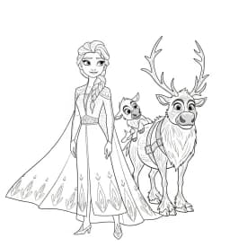 Desenhos da Frozen para Colorir e Imprimir