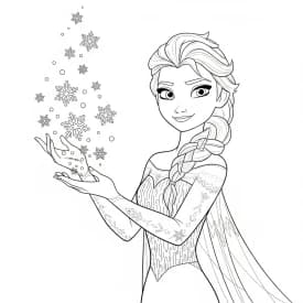 Desenhos da Frozen para Colorir e Imprimir