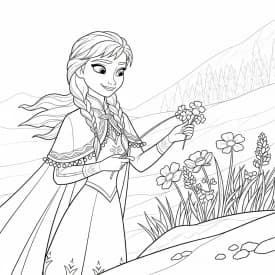 Desenhos da Frozen para Colorir e Imprimir