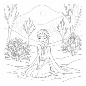 Desenhos da Frozen para Colorir e Imprimir