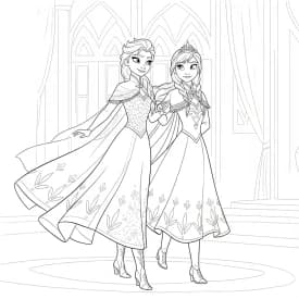 Desenhos da Frozen para Colorir e Imprimir