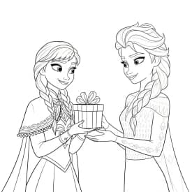 Desenhos da Frozen para Colorir e Imprimir