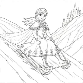 Desenhos da Frozen para Colorir e Imprimir