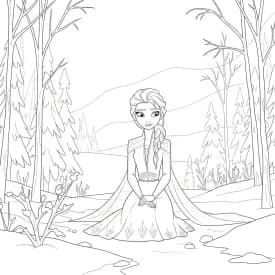 Desenhos da Frozen para Colorir e Imprimir