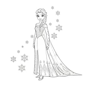 Desenhos da Frozen para Colorir e Imprimir