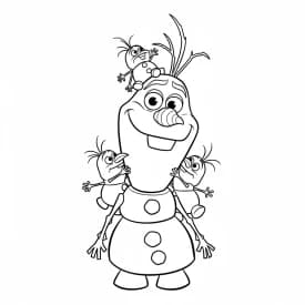 Desenhos da Frozen para Colorir e Imprimir