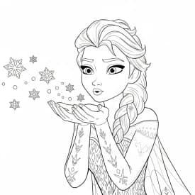 Desenhos da Frozen para Colorir e Imprimir