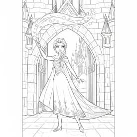 Desenhos da Frozen para Colorir e Imprimir