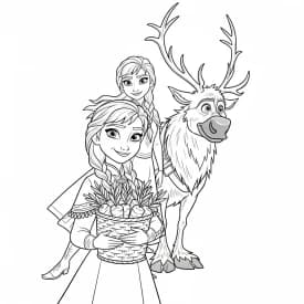 Desenhos da Frozen para Colorir e Imprimir